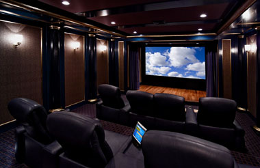 Home Theatre Seating Attic - Room Design Ideas